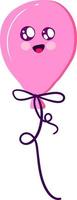 Cute balloon, illustration, vector on white background.