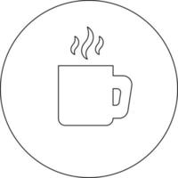 Hot cup of tea, illustration, vector on white background.