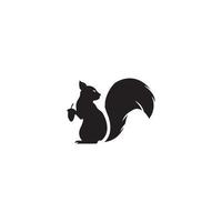 squirrel logo vector icon illustration