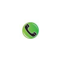 Abstract flat design simple vector ringing phone icon. Telephone symbol isolated on a white background