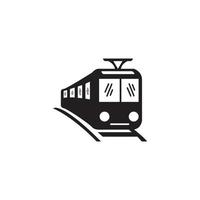 logotipo de ilustración de vector de icono de ferrocarril