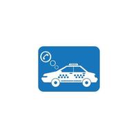 Taxi icon logo, vector design