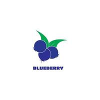 Blueberry logo vector template icon