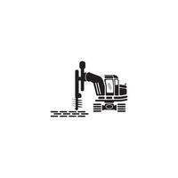 Drill tool icon vector illustration,construction icon