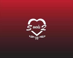 Alphabet S and q logo couple name for wedding save data monogram bride and groom vector