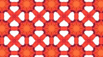 Digital Illustration Red Kaleidoscope Tiles Background photo