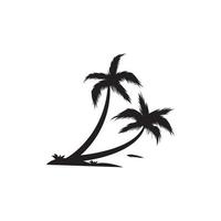 coconut tree Icon Logo Template vector illustration