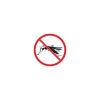 icono de vector de mosquito, diseño de ilustración