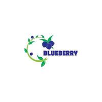 Blueberry logo vector template icon