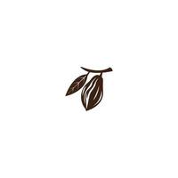 cacao, icono de vector de logotipo de cacao