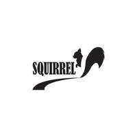 squirrel logo vector icon illustration