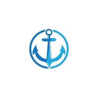 Anchor icon Logo Template vector