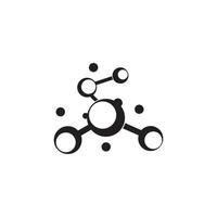 diseño de ilustración de vector de logo de molécula