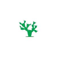 icono de vector de plantilla de logotipo de cactus