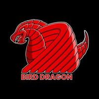 esport logo, mascot logo, gamer, dragon bird, suitable for team game needs, t-shirts, etc... vector