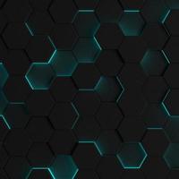 3D rendering Futuristic Honeycomb Mosaic, abstract Background. Realistic geometric mesh cell structure. Sci-fi background with hexagon grid. photo