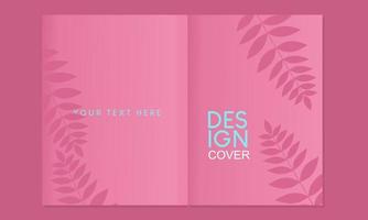 botanical Cover page templates. Universal abstract layouts.pink beautiful design.for notebooks, planners, brochures, books, catalogs etc vector