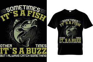 fishing vector and typography t shirt