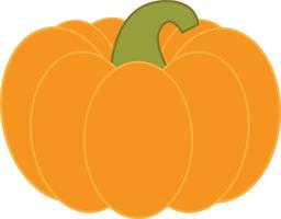 Pretty Pumpkin with Simple Lines vector