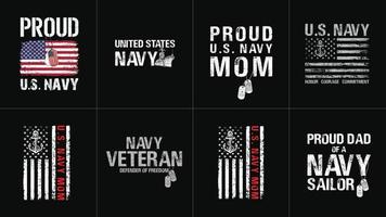 Navy Design Bundle With USA Flag