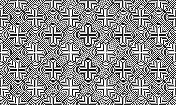 patrón de líneas geométricas modernas vector