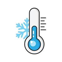 winter temperature vector illustration on a background.Premium quality symbols.vector icons for concept and graphic design.
