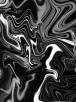 onda licuada abstracta, mármol blanco y negro, fondo de textura de patrón de mármol de lujo. foto