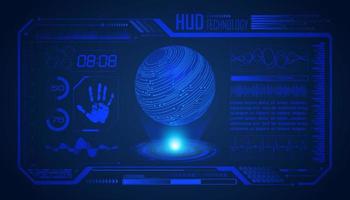 Modern HUD Technology Screen Background vector