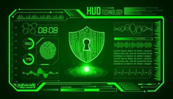 Modern HUD Technology Screen Background vector