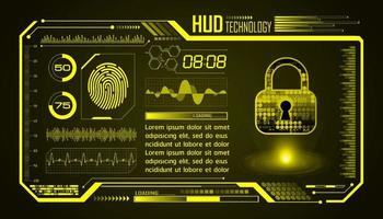 Modern HUD Technology Screen Background vector