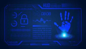 Modern HUD Technology Screen Background vector