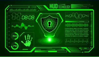 Modern HUD Technology Screen Background vector