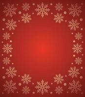 New Year background card with snowflake ,red vector