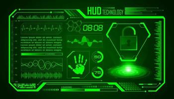 Modern HUD Technology Screen Background vector