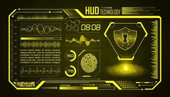 Modern HUD Technology Screen Background vector