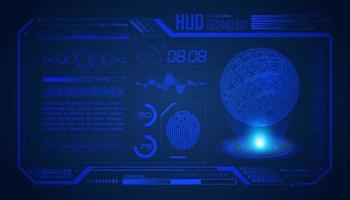 Modern HUD Technology Screen Background vector