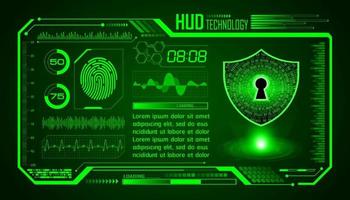 Modern HUD Technology Screen Background vector