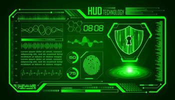 Modern HUD Technology Screen Background vector