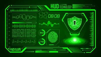 Modern HUD Technology Screen Background vector