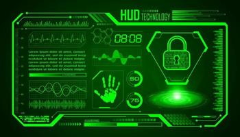 Modern HUD Technology Screen Background vector