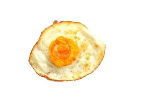 Fried egg isolated on white background. breakfast concept. photo