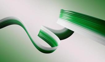 Pakistani flag wavy abstract background. 3d illustration photo