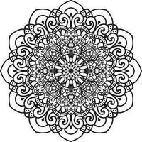 Circular Flower Mandala vector