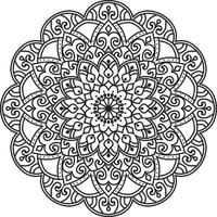 Decorative mandala design Pro Vector