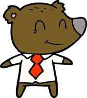 Vector bear character in cartoon style