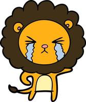 Vector lion character in cartoon style