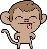 Vector monkey character in cartoon style