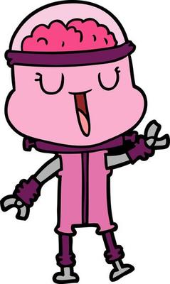 Vector robot character in cartoon style