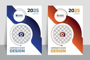 Creative and unique design for annual report, brochure, magazine, booklet cover, vector, easy to edit. vector