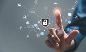 Digital transformation change management, internet of things. new technology bigdata and business process strategy, automate operation, customer service management, cloud computing, smart industry photo